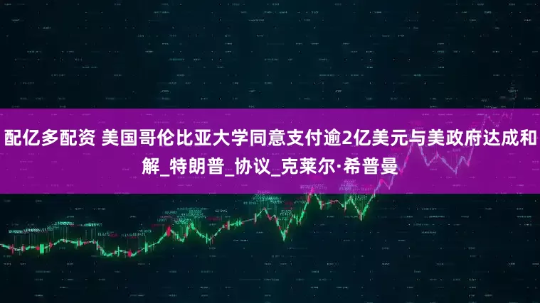 配亿多配资 美国哥伦比亚大学同意支付逾2亿美元与美政府达成和解_特朗普_协议_克莱尔·希普曼